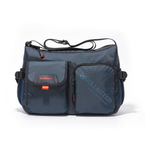 spaceman | Casual Oxford Cloth Mens Shoulder Bag Large Capacity Commuter Crossbody Bag Canvas Portable Backpack Zipper Closure Pure Color