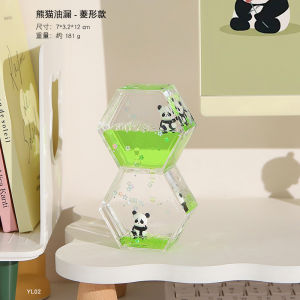 Cute Panda Hourglass Desktop Small Ornaments Office Mens and Womens Station Layout Decoration Mood Stable Handy Gadget Gift