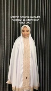 Mukena Dewasa 2in1 Inara Series: Renda Mewah & Bahan Katun Mikro