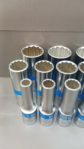 HOBO ลูกบล็อกยาว 1/2"(4หุน) 12 เหลี่ยม เบอร์ 8 -32 มม. (MADE IN TAIWAN) แท้ 100% แยกเบอร์ขาย