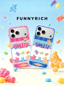 FUNNY RICH | Cute Bear Silicone Phone Case Magnet Air Compatible With Shockproof Stand and Lanyard