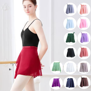 Women Ballet Skirt Black Chiffon Dance Skirt Girls Dance Wrap Skirt Semi-opaque Skirt Dance Skirt Ballerina Skirt Adjustable Tie