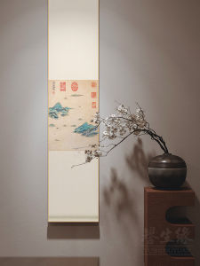 New Chinese Style Suzhou Ten Scenic Spots Decorative Painting Vertical Scroll Wall Art for Study Room Tea Room Restaurant Hallway