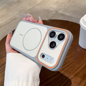 Ốp Điện Thoại Từ Tính Phantom Hai Tông Màu Sang Trọng Cho iPhone 11/12/13/14/15/16/17/18 Pro Max Plus Magsafe Ốp Lưng Cản Trước