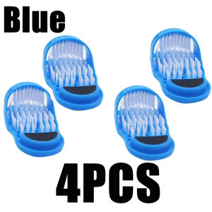 1-4pcs Shower Foot Cleaner Foot Washing Brush Remove Dead Skin With Suction Cup For Bathing Hotels Slippers Home Bathroom Tools