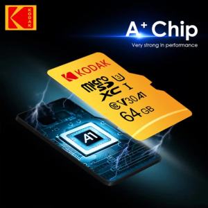 Kodak | Kodak 128GB 32GB Micro SD Card Class 10 U3 V30 TF Card for Kids Camera Smart Toy Dash Cam CCTV Video Doorbell CCD Camera