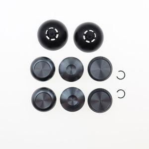 1Set  High Medium Low Metal joystick grip cap and Plastic bases Kit For PS5 Edge Elite Controller
