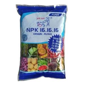 Pupuk NPK 16 16 16 Pak Tani Kemasan PABRIK - 1 KG