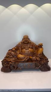 Tượng Phong Thủy Phật Di Lặc Màu Gỗ Quà Tặng Tân Gia Khai Trương Bàn Thờ Thần Tài Thổ Địa Trang Trí Nhà Cửa