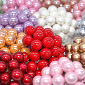 100pcs Artificial Pearl Stamens Flower Small Berries Cherry For Wedding Party Gift Box Christmas DIY Box Wreath Home Decorations