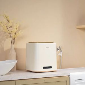 MoYu Mini Washing Machine Stainless Steel Bucket Underwear Washing Machine Fully Automatic Washing Drying Integrated