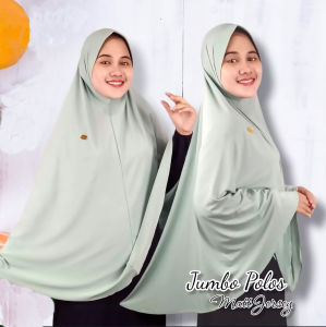 Jilbab Syari Instan/Kerudung Syari Polos Super Jumbo XXL Pet Anthem Matt Jersey