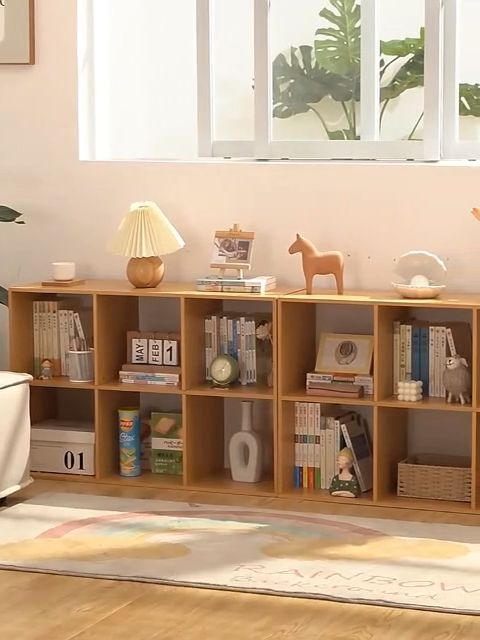 WAROOM 4/6/8Grids Multipurpose BookShelf Rak Buku Kabinet Wooden Book ...