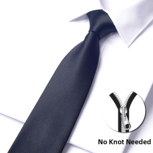 Romguest | Black Glossy Business Tie Mens Formal