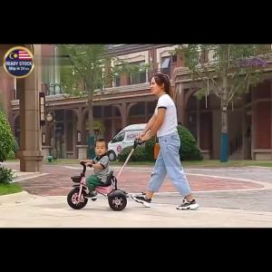 3 Wheels Bicycle Push Handle Baby Children Ride Bike Balance Kid Scooter Sport Car Toys Basikal Tolak Budak 3 Roda F04 F05