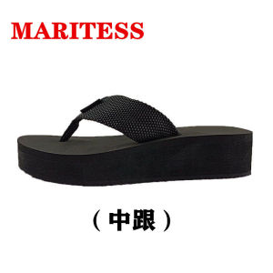 Dép Đế Xuồng Đế Dày Chống Trượt Maritess Mùa Hè Cho Nữ Đế Ngoài Đế Cao Su Đế Xuồng Đế Bằng Đế Cao Gót Thường Ngày
