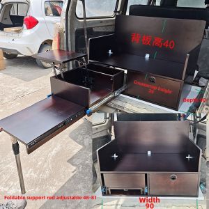 YIMUJIZHU | Portable Coffee Preparation Sliding Storage Cabinet