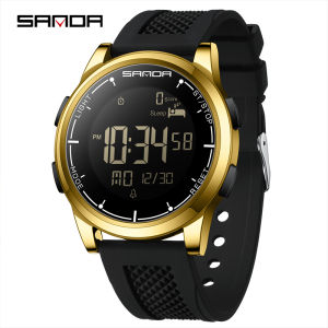 SANDA 9064 Student Sports Quartz LED Electronic Watch Calorimeter Step Electronic Watch Sleep Monitoring Smart Electronic Watch