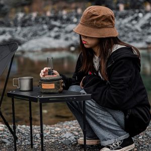 Dreamlike Candlelight Lamp Mini Windproof Candle Lamp Gas Burner Stove Outdoor Camping Lights Tent Lighting Equipment SZK353