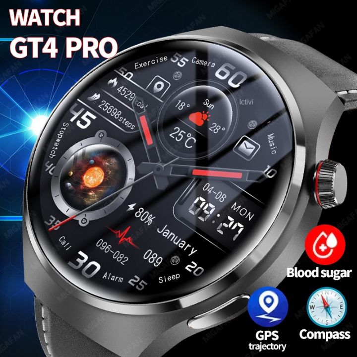 For Huawei GT4 PRO Smart Watch Men Watch 4 Pro AMOLED HD Screen ...