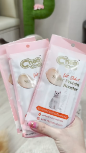 choochoo super protine booster ขนมแมวเลียรูปแบบอาหารเสริม 14 กรัม 4 ซอง / ห่อ