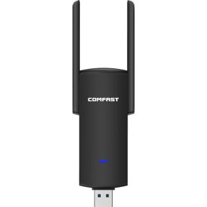 COMFAST | USB Thu Wifi CF-938AC Tốc Độ 1900Mbps Băng Tần Kép 4 Anten Ngầm Công Suất Cao Cho PC