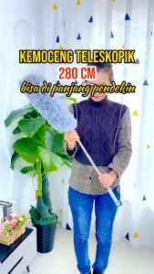 Kemoceng portable Microfiber Teleskopik 28 M Alat Pembersih Celah Langit Rumah Dapat Ditarik & Ditekuk