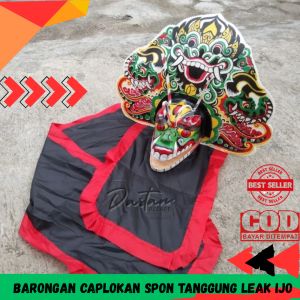 Caplokan devil barongan leak ijo tanggung spon usia 2-4 tahun kain panjang jaranan kuda lumping