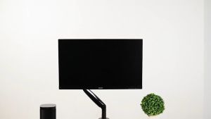 Monitor Arm Stand Gas Spring Monitor Desk Mount Height Adjustable Single Monitor Stand for 13" - 32" Monitor