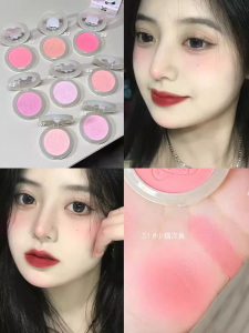 Son Má Hồng JILL LEEN Matte Blush Natural Brightening Cute Soft Mist Contouring Highlighting Long-lasting Easy to Color