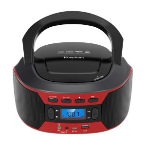 CD radio boombox with bluetooth and USB portable cd player with EQAC and DC power backlit digital display