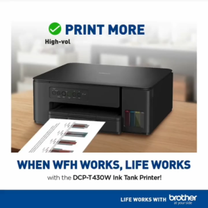 Brother DCP-T430W Wireless 3 in 1 Ink Tank Printer - Print Scan Copy