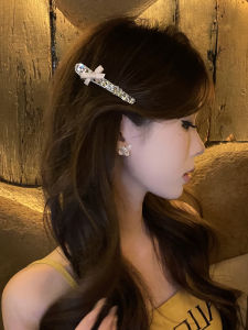 Korean Style Fashion Heavy Duty Flash Diamond Sweet Butterfly Knot Hair Clip Elegant Hair Claw Fresh Outburst Glittering Clip