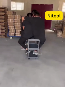 Tool Trolley Cart 3 Layer Service Trolley Heavy Duty Metal Steel Tools Shelf Storage Toolcart Layer