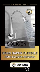 Kran Angsa Fleksibel NEW SOLIGEN PVC Chrome Keran Cuci Piring Tembok Sink WS2 WS1W WS2C WS2W Flexible