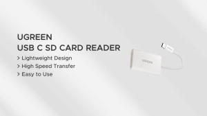 Đầu đọc thẻ SD/TF USB 3.0 chuẩn Type-C Ugreen | Tốc độ truyền tải 170MB | Bảo hành 18 tháng 1 đổi 1 35506 35622