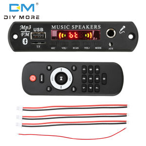 Diymore DC 6-16V MP3 BT giải mã Hội Đồng Quản trị giải mã âm thanh mô-đun điện 2*30W với bộ khuếch đại Microphone Tần số cao tần số thấp vang