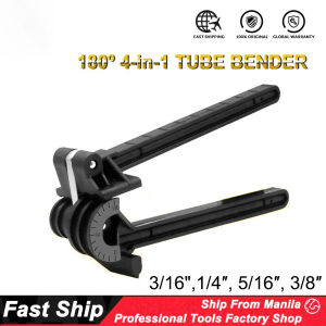 4-IN-1 180 Degree Pipe Bending Tool Heavy Duty Tube Bender Aluminum Alloy Tubing Bender Brake Fuel Line Curving Pliers