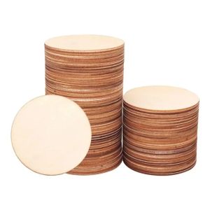 7/9/12/15cm Unfinished Wood Slices Natural Blank Round Blanks Wood Circles for Crafts DIY Art Crafts Painting Home Decor