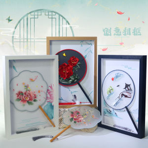 Wall Hanging Creative Fan Frame Display Stand Storage Hollow out Modern Simplicity Rectangular Artificial Board Picture Frame