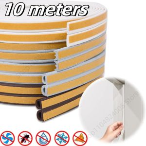 10M Door Window Seal Strip D I E Weatherstrip Self-adhesive Draft Stopper Tape Window Insulation Noise Rubber Sealing Strip