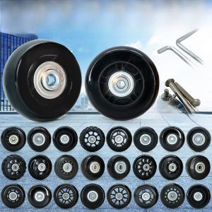 Amlenker Quiet Universal Wheels for Luggage Suitcase Travel Bag Leather Wheel Casters Repair Parts High Elastic PU Glue Wheel
