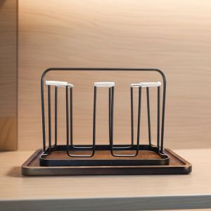 Giá Để Cốc Thủy Tinh Bằng Kim Loại Treo Tường Trong Phòng Khách Giá Để Cốc Trà Giá Để Cốc Cà Phê Giá Để Đồ Dùng Vệ Sinh Cá Nhân