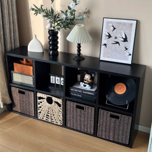 OYIla | Vintage Style Black Storage Shelf