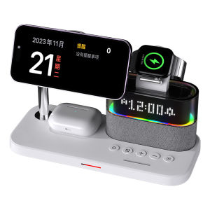 5 in 1 Macsafe Wireless Charger For iPhone 15 14 13 12 Pro Max for Apple Watch 9 8 7 6 5 Airpods Pro 2 3 Fast Charging Station