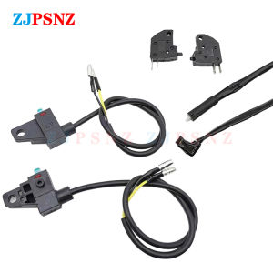 Universal Right And Left Front Brake Stop Light Switch Press Button Brake Line Wires For Motorcycle E-bike Scooter Switch Button
