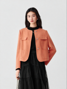 Koradior | New Winter 2025 French Style Wool Coat for Ladies