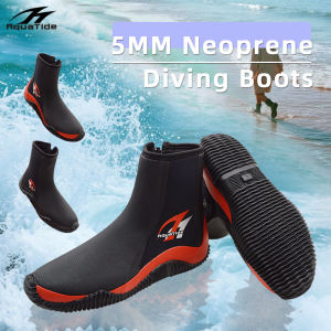1 Pair 5MM Neoprene Diving Boots High Elastic Scuba Soft Shoes For Beach Snorkeling Surfing Kayaking Vulcanized Rubber Upper