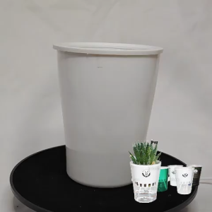 JIRIFARM - Pot Bunga Slim Minimalis Diameter 11 - Tanaman Hias Otomatis Self Watering Pot Unik