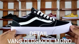 Sepatu Wanita Sneakers Vans Old School Kanvas Premium Foxing Karet Putih Anti Licin Kasual Murah